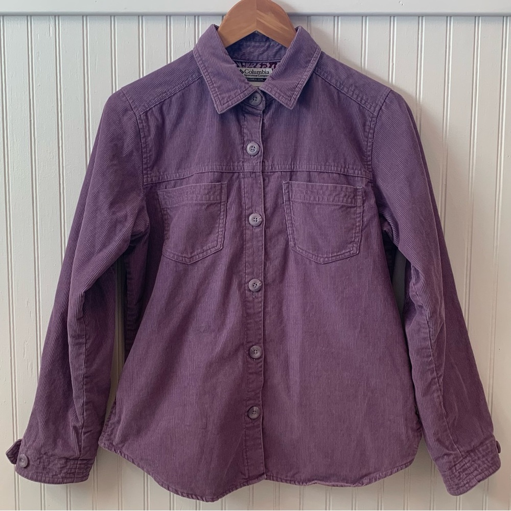 Columbia Lavender Corduroy Jacket / Shacket - Picture 2 of 10